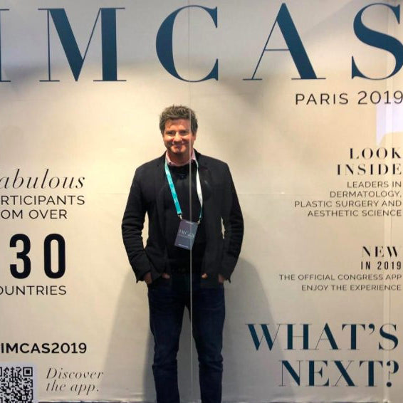Founder Jim Westwood at IMCAS in Paris